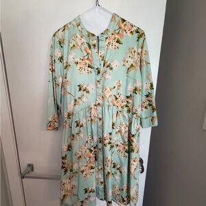 Tuckernuck Mint Green Floral Dress